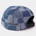 Men Casual Landlord Caps Skull Caps Patchwork Cowboy Denim Hat